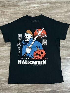 ! NEW ! Mens Halloween Anime Micheal Myers Horror Graphic Riot Society Shirt